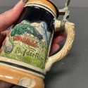 German Thewalt Beer Stein Blue w Relief Pastoral S