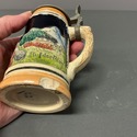 German Thewalt Beer Stein Blue w Relief Pastoral S