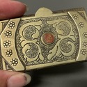 Vintage White Metal Betal Nut Box Cigarette Callin