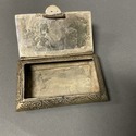 Vintage White Metal Betal Nut Box Cigarette Callin