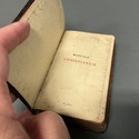 Antique Book Manuale Christianum N 1512 Leather Bo