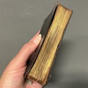 Antique Book Manuale Christianum N 1512 Leather Bo