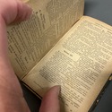 Antique Italian Religious Prayer Book Leather Boun