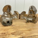 Antique 2 Part Metal Chocolate Mold St. Nicholas F
