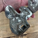 Antique 2 Part Metal Chocolate Mold St. Nicholas F