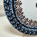 Antique Dinner Plate Brown Blue Transferware R. Pi