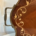 Italian Inlaid Marquetry Gallery Tray Bronze Trim 