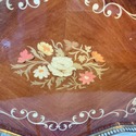 Italian Inlaid Marquetry Gallery Tray Bronze Trim 