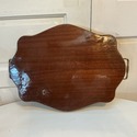 Italian Inlaid Marquetry Gallery Tray Bronze Trim 