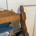 Antique Shaving Wall Mirror w Storage Cubby Shelf 