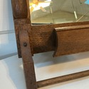 Antique Shaving Wall Mirror w Storage Cubby Shelf 