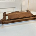 Antique Shaving Wall Mirror w Storage Cubby Shelf 