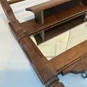 Antique Shaving Wall Mirror w Storage Cubby Shelf 