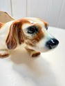 Vintage Hound Dog Planter MCM Ceramic Pottery Mark
