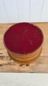 Vintage Wood Bowl Two Tone Hand Turn Striped MCM L