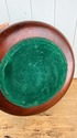 Vintage Dark Wood Large Bowl Serving Salad Fruit H