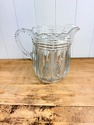 Vintage Heavy Glass Pitcher Jug Water Ice Tea Sawt