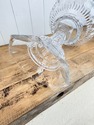 Large Hand Cut Crystal Centerpiece Bowl on Tall Ba