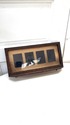 Antique Wood Wall Shelf 4 Part Picture Frame Combo