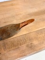 Hand Carved Wood Duck Decoy Solid Wood Tones Amber