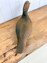 Hand Carved Wood Duck Decoy Solid Wood Tones Amber