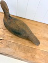 Hand Carved Wood Duck Decoy Solid Wood Tones Amber
