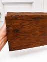 Vintage Wooden Caddy Primitive Wood Storage Tray S