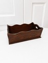 Vintage Wooden Caddy Primitive Wood Storage Tray S