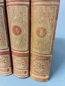 Antique Leather Bound 6 Volume Book Lot World Hist