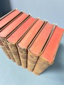Antique Leather Bound 6 Volume Book Lot World Hist