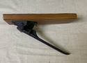 Antique Cast Iron Rare Hand Vise Wood Mounted