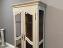 Painted Light Gray French Country Wood Cabinet Dis