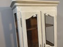 Painted Light Gray French Country Wood Cabinet Dis