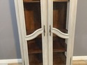 Painted Light Gray French Country Wood Cabinet Dis