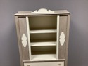 Vintage Painted Open China or Linen Cabinet White 