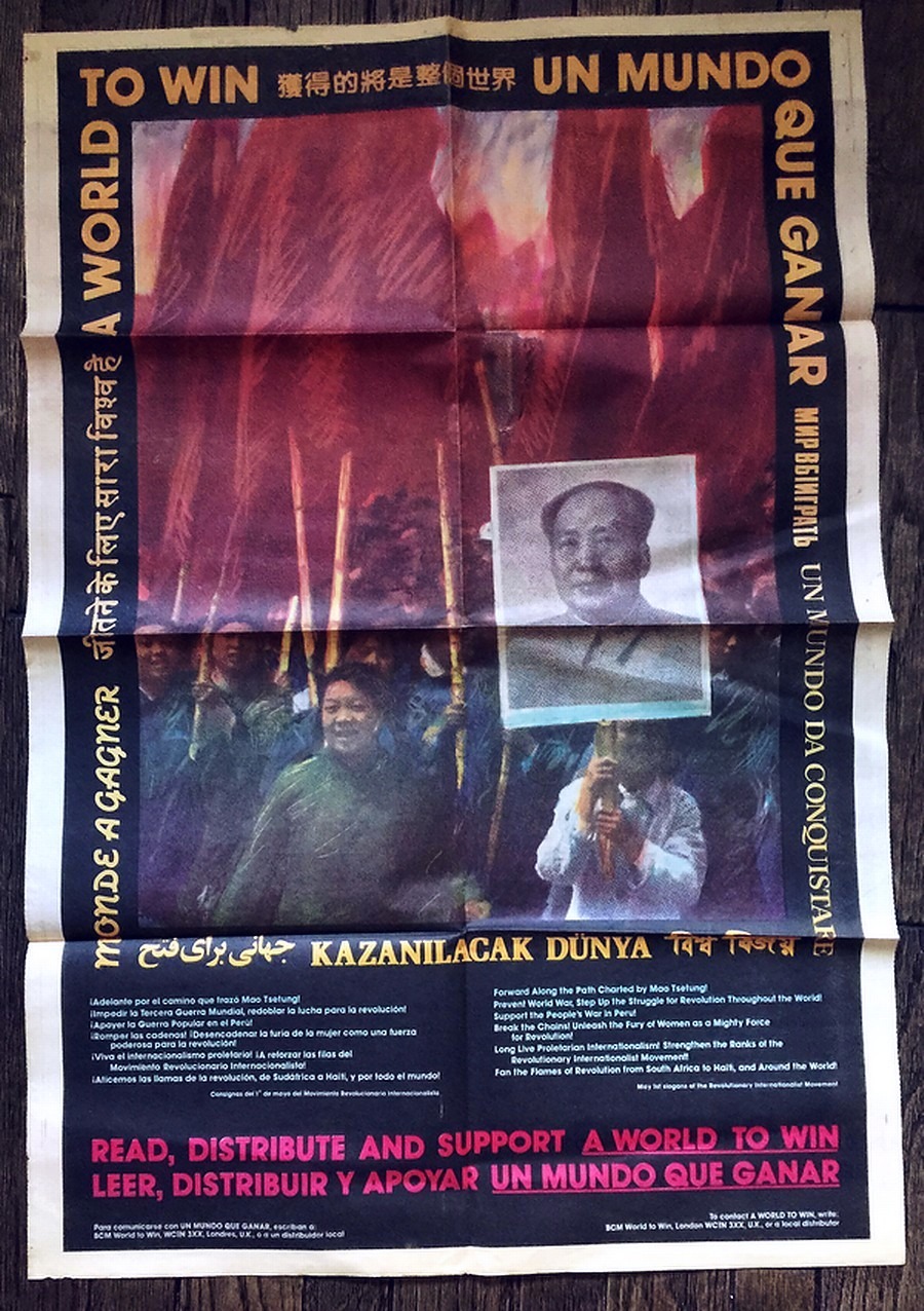 A World To Win Mao Poster 1985 23x33 Revolutionary International Movement Ebay