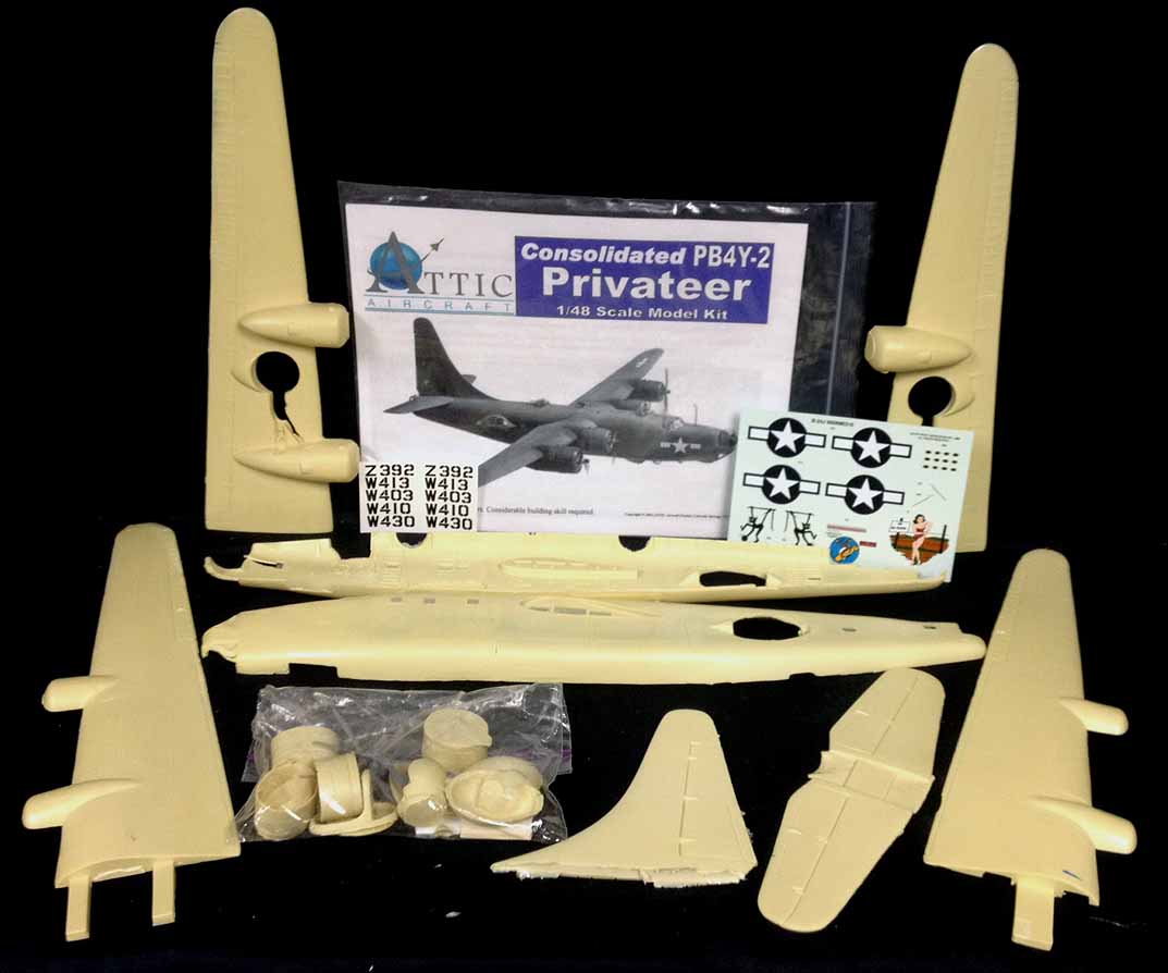 Attic Aircraft 1/48 Consolidated PB4Y-2 PRIVATEER Resin Conversion ...