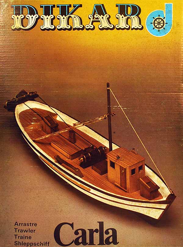 Dikar 1/68 Scale CARLA Trawler Ship Wood Model Kit!