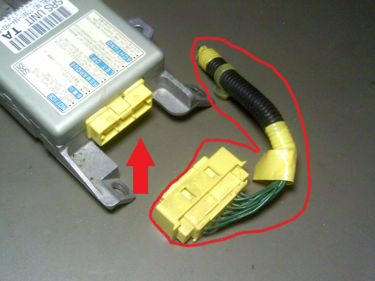 98 Honda Accord EX 4 Door V6 Air Bag Airbag Module Pigtail Wires