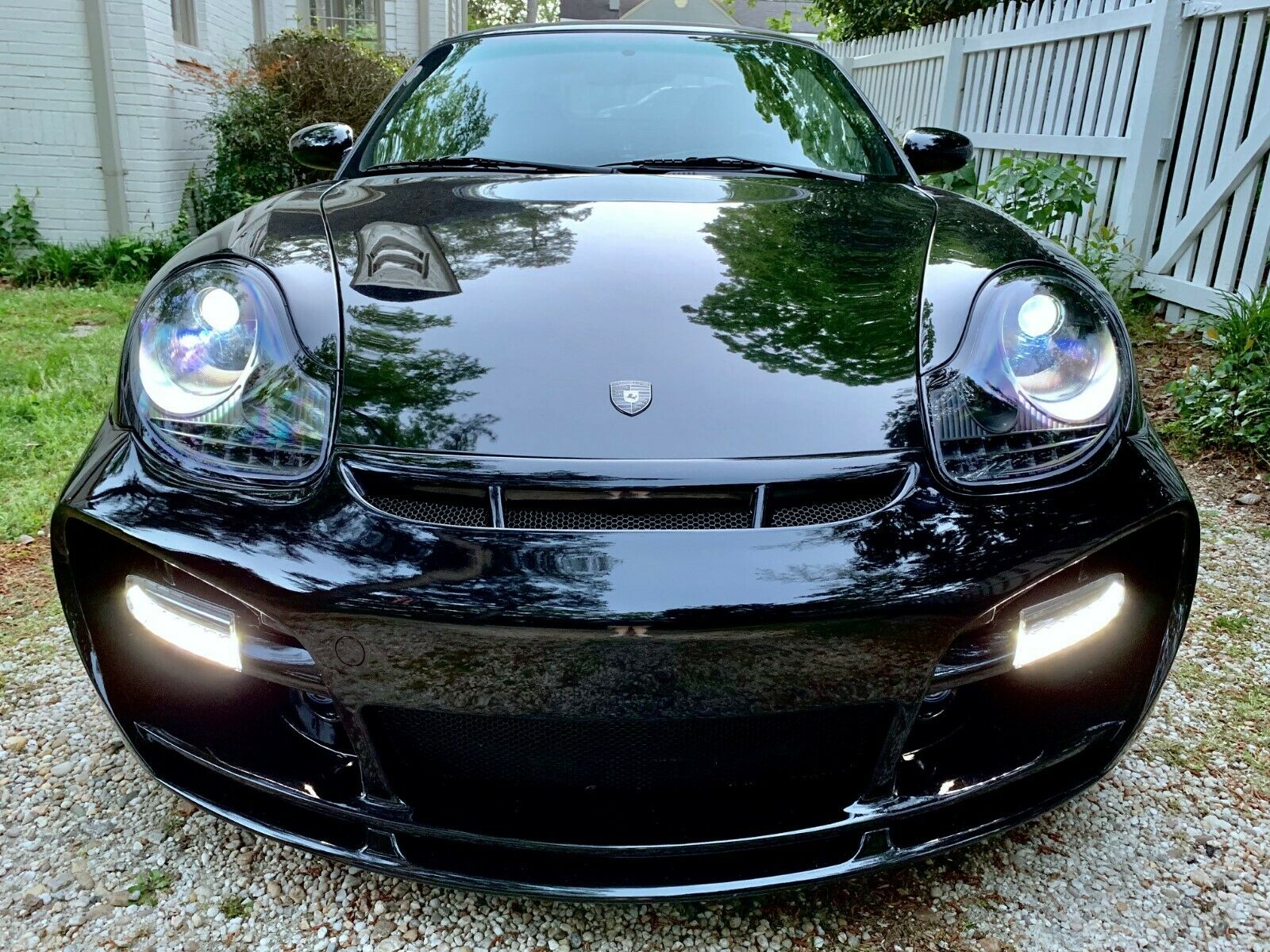 Porsche Boxster 986 996 MK1 Black LED DRL Projector Headlights pair or ...