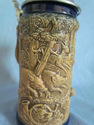 Gerz Brown and Cobalt Hunt Scene Beer Stein with F