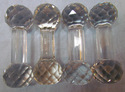 Four American Brilliant Period Cut Glass Knife Res