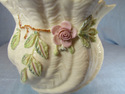 Belleek Neptune Cache Pot with Applied Florals