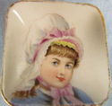 Victorian Era Portrait of Girl Butter Pat