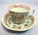 Adams Calex Ware Singapore Bird Ironstone Dinnerwa