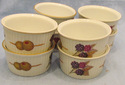 Eight Royal Worcester Evesham Individual Ramekin