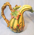 Fitz and Floyd Harvest Heritage Gourd Shape Pitche