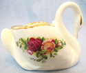 Royal Albert Old Country Roses Swan Dish