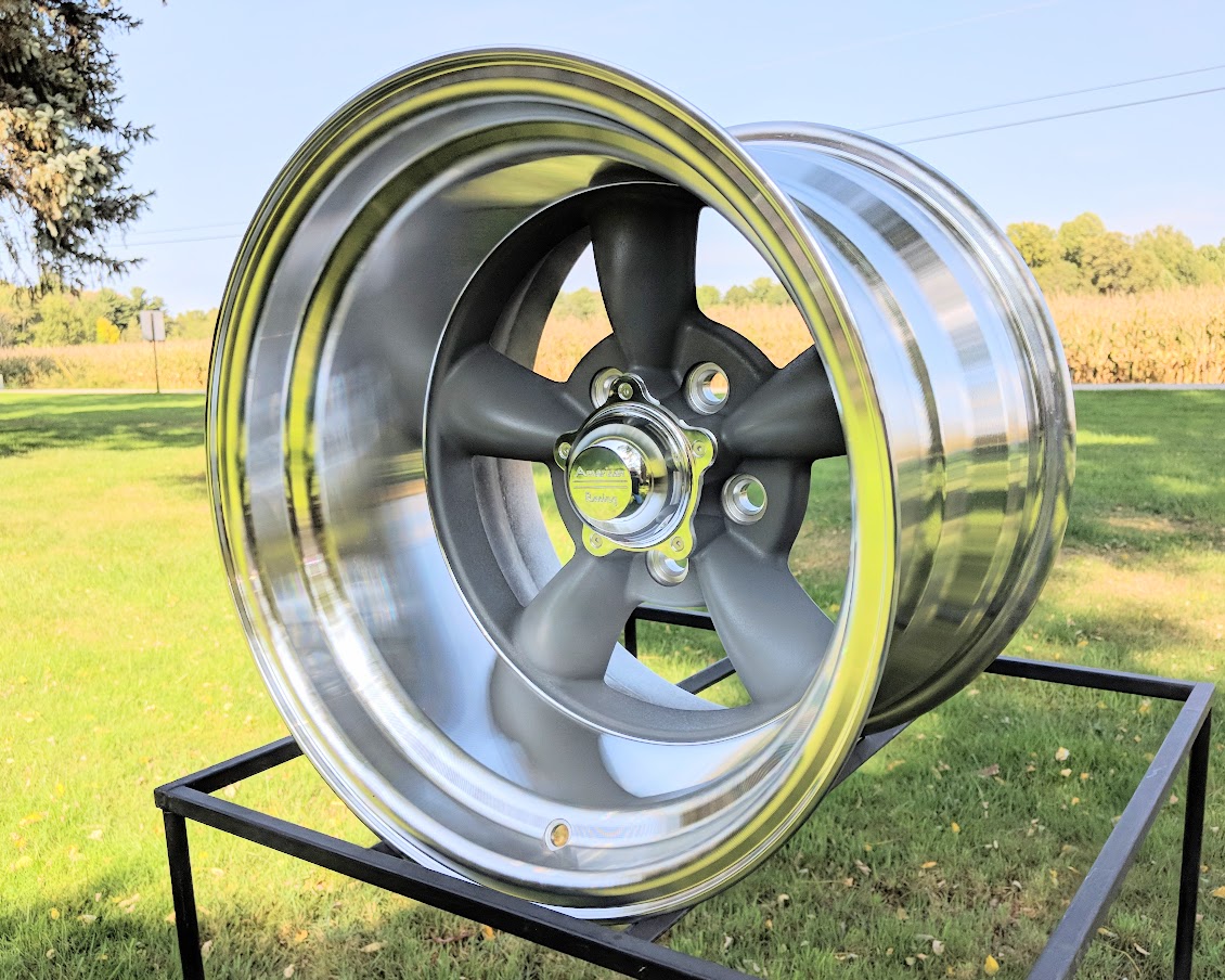 15x10 American Racing Torq Thrust VN215 Ford Mopar 5 on 4.5bp caps