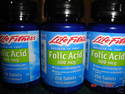 3~ LIFE FITNESS Folic Acid 400mcg 250ct (exp. 01/1